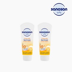 사노산 2.0 베이비 선크림 SPF50+, 2개, 75ml