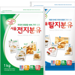 서울 전지분유 전지분유1kg 탈지분유1kg 영양간식 아기우유 베이킹, 서울 전지분유 1kg, 1개