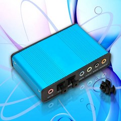 라이트컴 Coms A3957 외장형 5.1채널 사운드카드 USB SPDIF 디지털 입출력 [A] 사운드카드/PC-FI-외장형