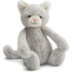 젤리캣 고양이인형 애착인형 회색 귀여운 Jellycat, 12인치