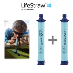 LifeStraw 1+1 라이프스트로우 아웃도어 개인용 정수필터 (캠핑 야외 여행 하이킹)