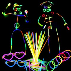 KC 어린이 안전인증 야광팔찌 야광봉댄스 야광스틱 인싸템 댄스 LED 머리띠 (하트안경 증정) 랜덤 100개