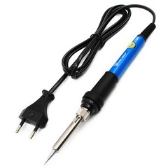 60W 온도조절식 전기 인두 220V 용접 수리 도구, [01] 220V EU Plug Version, [01] 60W-1, 1개