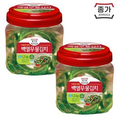 종가집 백열무물김치 1.2kg(PET) x2개, 2개, 1.2kg