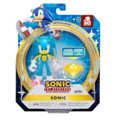 Sonic The Hedgehog 10.2cm(4인치) 관절형 액션 피규어 컬렉션 (피규어 선택) (E-123 오메가), Sonic (30th Anniversary)