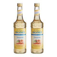 Monin Amaretto Syrup 모닌 아마레토 맛 시럽 슈가프리 무설탕 25.4 fl oz 750ml 2팩, 2개