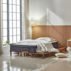 로메 아카시아 무헤드 원목 평상형 침대 프레임