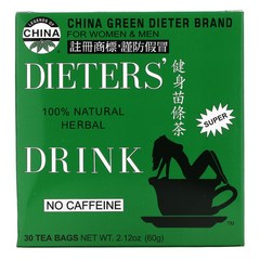 Uncle Lees Tea 중국의 전설 다이어터의 천연 허브 음료 카페인 무함유 티백 30개 69g 2팩, 기본