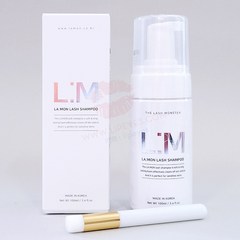 라몽 아이래쉬샴푸 100ml + 전용 샴푸브러쉬 / 끈적임없는 속눈썹샴푸 속눈썹연장재료 / 립아이즈