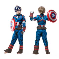 캡틴아메리카 어린이 멋쟁이 영웅 코스프레 핼러윈 인싸 의상