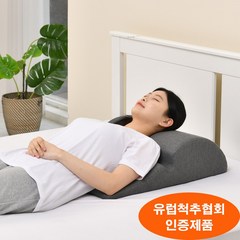 고니자니 역류성 식도염 위산 방지 베개 다리 웨지 필로우 역류 스트레칭 베개 국내생산, 다크그레이, 1개