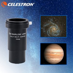Celestron-천체 망원경 접안 렌즈 1.25 인치/31.7mm 올 메탈 5x 바로우 하이 타임