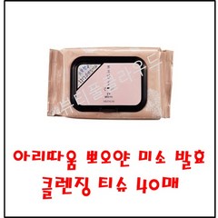아리따움 뽀오얀 미소 발효 클렌징 티슈, 1개, 40매