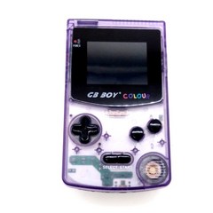 레트로휴대용게임기 미니 고전 아날로그 오락기 GB 보이 컬러 컬러 2.7quot 백라이트 66개 내장 게임이 있는 32비트 게임 콘솔은 표준 카드를 지원합니다., 05 Clear Purple