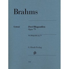 브람스 두개의 랩소디 Op 79 (HN 1251), 브람스 저, G. Henle Verlag