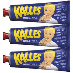 Kalles Original 칼레스 훈제 대구알 소스 튜브 스프레드 300g x3, 3개