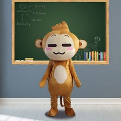 동물탈인형 원숭이 가면 인형탈 동물탈코스튬 캐릭터, 원숭이 수컷_한 사이즈 (155-173CM)