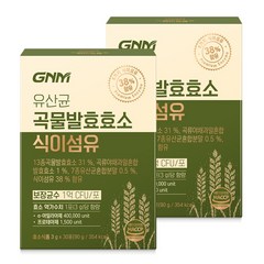 GNM 유산균 곡물발효효소 식이섬유 / 아밀라아제 프로테아제 프로바이오틱스, 90g, 2개