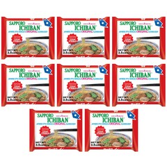 삿포로 이치방 오리지널 라멘 100g X 8팩 SAPPORO ICHIBAN Ramen Noodles Original, 8개