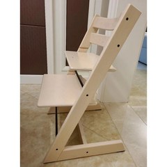스토케 트립트랩 베이비 세트 아기 식탁 의자 하이 체어, 워싱 화이트
