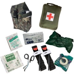 서바이벌 개선형 응급키트 군용 구급함 여행용 파우치 약품세트 재난용품 생존키트 IFAK, 1개, 1개