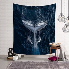 고급스러운 디자인의 걸이식 패브릭 포스터 특대형 패브릭포스터, 고래, 200 x 150 cm