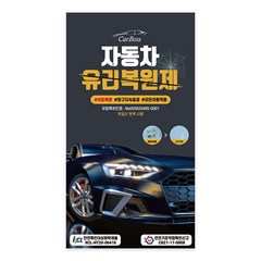 카보스 독일원액 자동차유리복원제 깨진유리 금감 돌빵 기스 용접 흠집 키트 유럽연합특허 2000mg 대용량, 1개