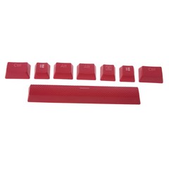 8개의 키/팩 6.5u 스페이스 바 PBT 키캡 더블 샷 키캡(Corsair STRAFE K65 K70 K95 기계식 키보드 키캡), 빨간색, 한개옵션1