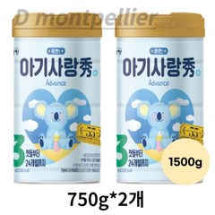 아기사랑수 어드밴스 분유 3단계, 1500g, 1개