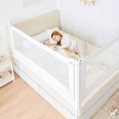 [꿈비] 끼임방지 아기 침대 패밀리 안전 가드 200x80cm, 단품, 1개