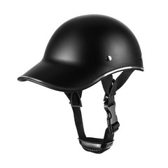 QDY 롱 갭 야구모자 디자인 오토바이헬멧 전동킥보드헬멧 안전 헬멧 6색 ABS소재, 검정