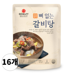 마음담아 뼈없는 왕 갈비탕 소갈비탕 상온보관, 400g, 16개