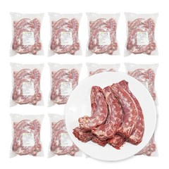 가나안식품 [도매] 오리목뼈 20팩 대용량 업소용 국내산 생오리고기 강아지 수제간식, 1팩, 20kg