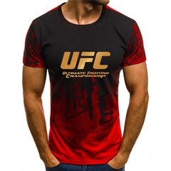 머슬핏 반팔티 UFC 격투기 주짓수 반팔 티셔츠 3D 프리팅