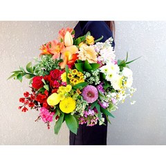 유스풀몰 퍼스널 꽃다발 꽃 생화택배 꽃배달싼곳, 대형, 바이올렛