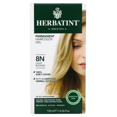 Herbatint 모발 염색 퍼머넌트 헤어컬러 젤 8N 라이트 블론드 135ml, 1개