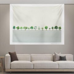 홈데코해룸 대형 패브릭 포스터, 36.초록 나무들