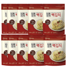 베스트식품 아워홈 이남김치 백김치 500g x10개, 10개