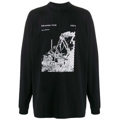 오프화이트 OFF WHITE 오프 화이트 티셔츠 OMAB032F19185013 1001 BLACK/WHITE / 맨투맨