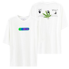 오프화이트 하이 위드 오버핏 반팔 티셔츠 OMAA125