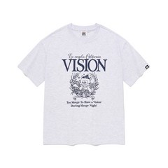 [매장용] 비전스트릿웨어 VSW 모노 슬립y 티셔츠 라이트 그레이 커플 데일리 VS2302ST13LG