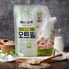 [두보식품] 헤이오트 국산 유기농 오트밀 600g, 1개