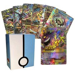 60PCS Francaise Pokemon Cards Shining EX GX Vmax 포켓몬카드, 26V 4VMAX 영어
