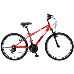 [삼천리자전거/하운드] 2023 시애틀MT 24인치 기어 21단 주니어 두발 자전거 권장 신장 130cm 이상, 미조립박스, 레드