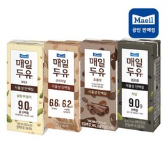 [매일유업] 매일두유 190ml 99.9 6+검은콩6+초콜릿6+오리지널6(총24팩)
