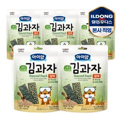 아이얌 김과자 참깨(20g) 5개, 참깨, 20g