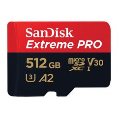 샌디스크 익스트림 프로 마이크로SD카드 SDSQXCY, 512GB
