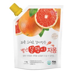 꽃샘 별난 알맹이 자몽 1+1 1kg+1kg, 1kg, 1개입, 2개