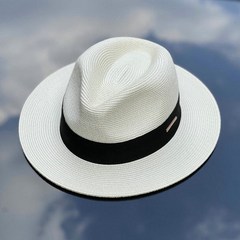 밀짚 모자 이쁘게 햇볕을 가리자 파나마 밀짚 모자 유니섹스 탑 햇 재즈 모자 큰 머리 둘레 차양 자외선 전 경기 트렌드 조절 가능