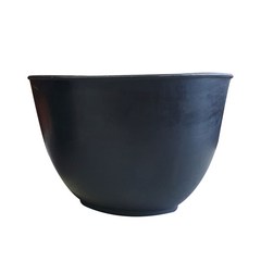 고무그릇 (사이즈-대) 고무볼 석고볼 석고가루 믹싱, 블랙, 1세트